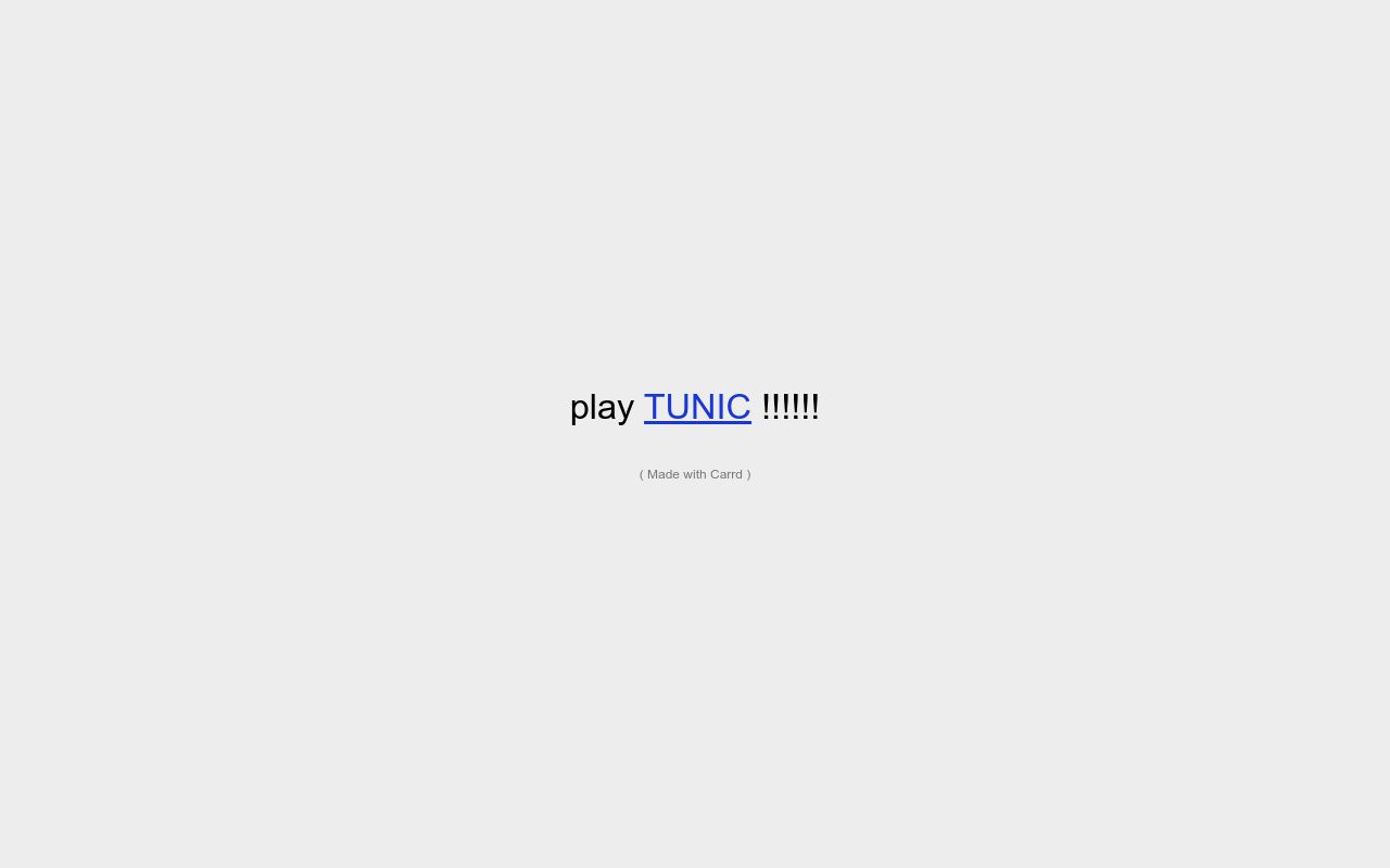 Carrd profile picture for @tunic